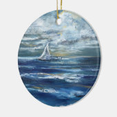 "Sailing" Art Ornament (Links)