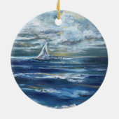 "Sailing" Art Ornament (Achterkant)
