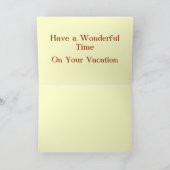 Sailing Away >Holidays Farewell Card Feestdagen Kaart (Binnen)