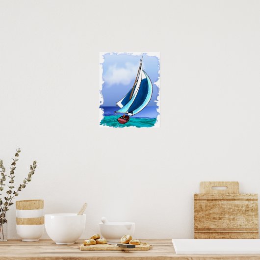 Sailing Away Poster (Keuken)