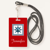 Sailing Badge (Achterkant met draagriem)