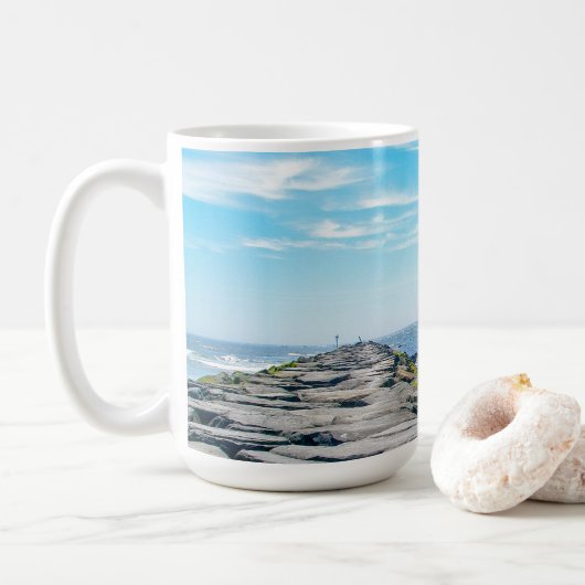 Sailing Barnegat Inet in Summer Koffiemok (Met donut)