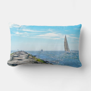Sailing Barnegat Inet in Summer Kussen
