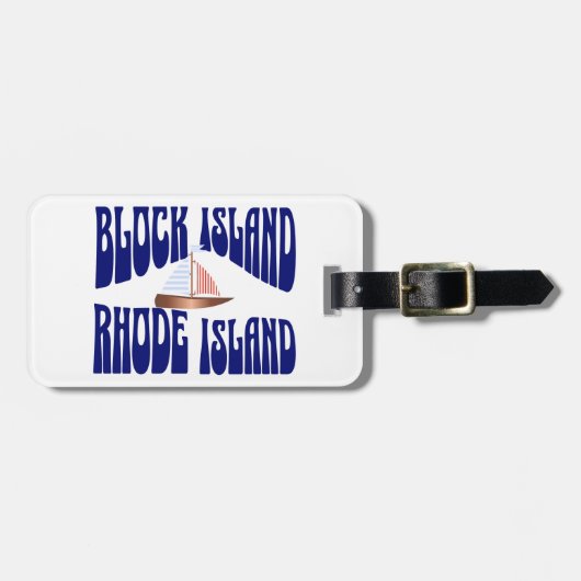 Sailing Block Island Bagagelabel (Voorkant horizontaal)