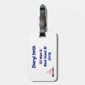 Sailing Block Island Bagagelabel (Achterkant verticaal)