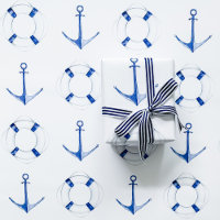 Sailing Blue Anker en Life Ring Nautisch