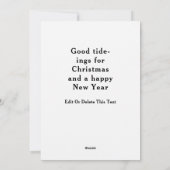 Sailing Boat Christmas Feestdagenkaart (Achterkant)