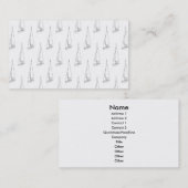 Sailing Boat Pattern. Zwart-wit. Visitekaartje (Voorkant / Achterkant)