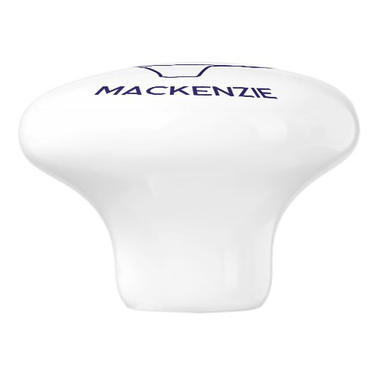 Sailing Boat Personalized Name Keramische Knop (Zijkant)