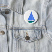 Sailing Boat - Voilier (11) Ronde Button 5,7 Cm (In situ)