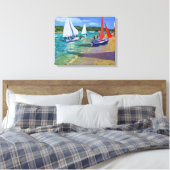 Sailing Boats Canvas Afdruk (Insitu (Slaapkamer))