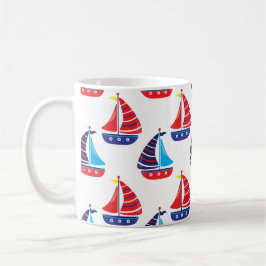Sailing Boats Coffee Cup Nautical Boat Sea Mug Koffiemok