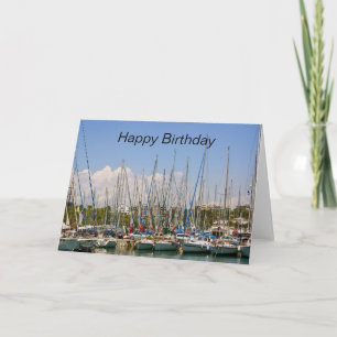 Sailing Boats Happy Birthday-kaart Kaart