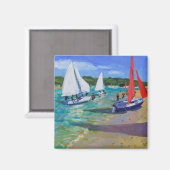 Sailing Boats Magneet (Voorkant / Achterkant)