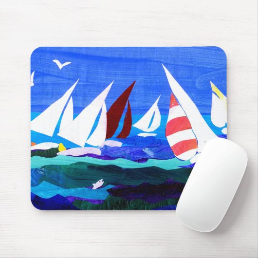 Sailing Boats mousepad Muismat (Met muis)