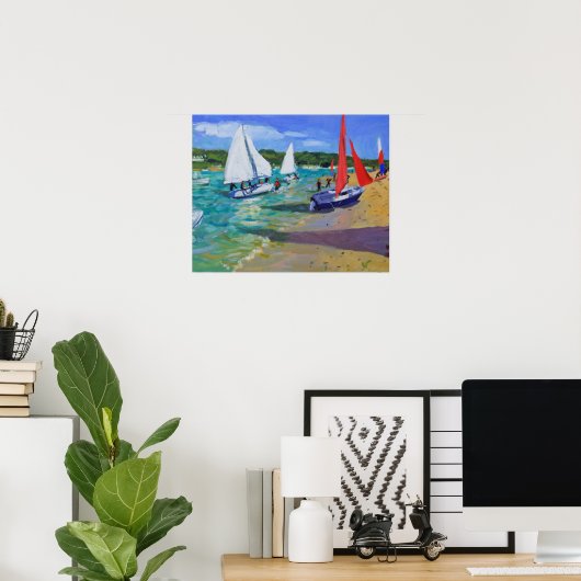 Sailing Boats Poster (Thuiskantoor)