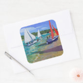 Sailing Boats Vierkante Sticker (Envelop)