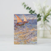 Sailing Boats - Vincent Van Gogh Briefkaart (Staand voorkant)