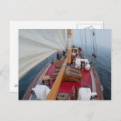 Sailing Boundary Pass Briefkaart (Voorkant / Achterkant)