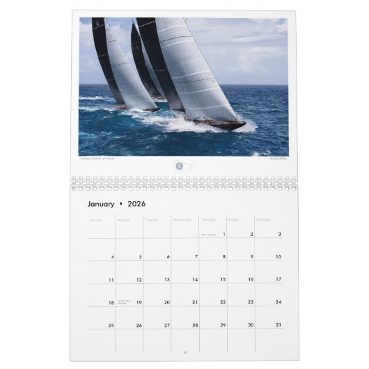 Sailing Calendar Kalender (Jan 2026)