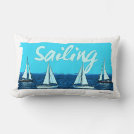Sailing  Cartoon Beachy Vibes Kussen