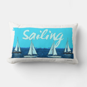 Sailing  Cartoon Beachy Vibes Kussen
