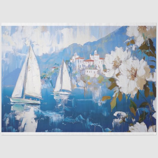 Sailing Catalina Island Californië Decoupage Tissuepapier (Voorkant)