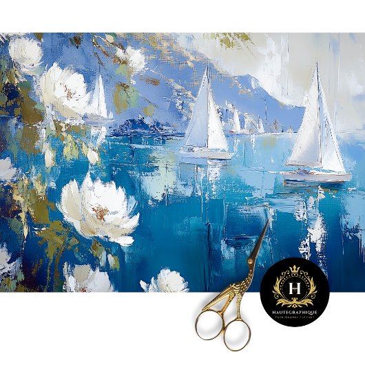 Sailing Catalina Island Californië Decoupage Tissuepapier