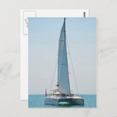 Sailing Catamaran Clara Briefkaart (Voorkant / Achterkant)