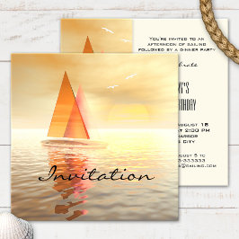 Sailing Celebration Invitation Card Kaart