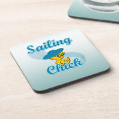 Sailing Chick #3 Drankjes Onderzetter (Linkerzijde)
