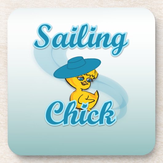 Sailing Chick #3 Drankjes Onderzetter (Voorkant)