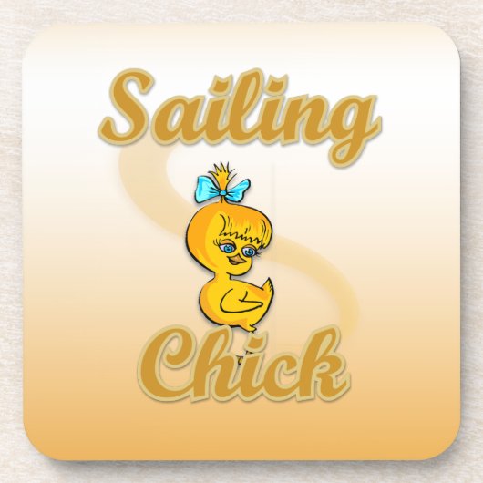 Sailing Chick Bier Onderzetter (Voorkant)