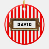 Sailing Christmas Keramisch Ornament (Achterkant)