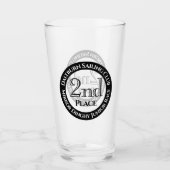 Sailing Club Yachting Race 2nd Place Glass Glas (Voorkant)