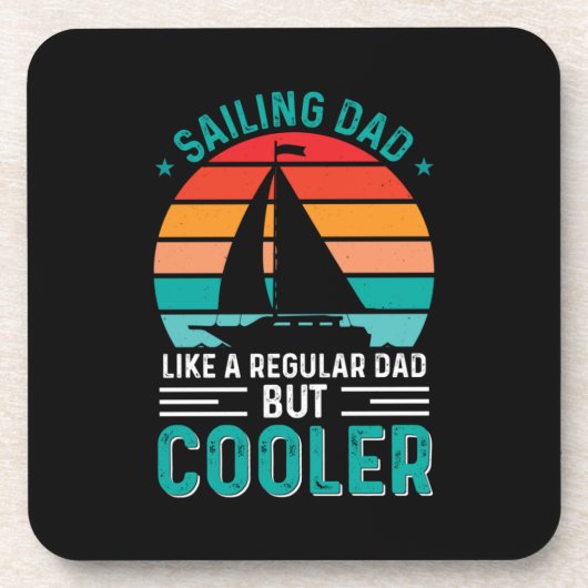 Sailing Dad Bier Onderzetter (Voorkant)