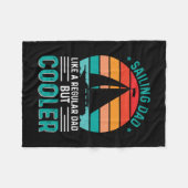 Sailing Dad Fleece Deken (Voorkant (Horizontaal))
