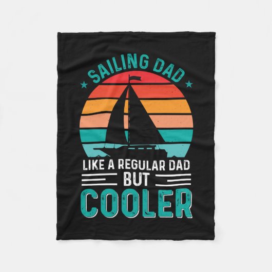 Sailing Dad Fleece Deken (Voorkant)