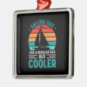 Sailing Dad Metalen Ornament (Links)