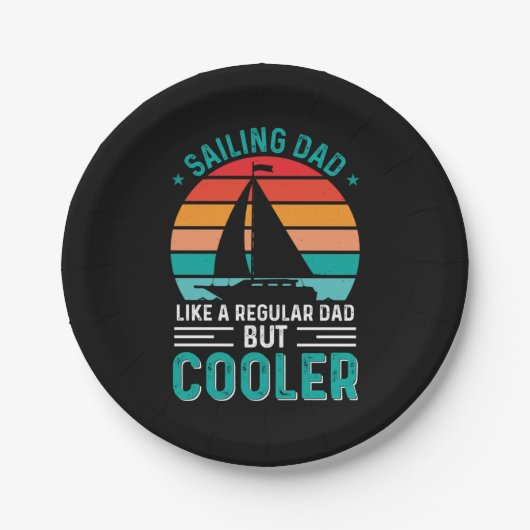 Sailing Dad Papieren Bordje (Voorkant)