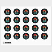 Sailing Dad Ronde Sticker (Vel)