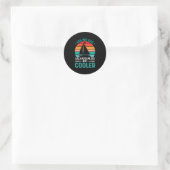 Sailing Dad Ronde Sticker (Tas)