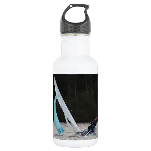 Sailing Dinghy op snelheid Waterfles (Voorkant)