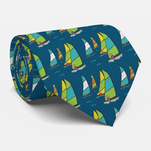 Sailing Dinghy Race Stropdas (Opgerold)