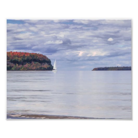 Sailing door County Foto Afdruk (Voorkant)