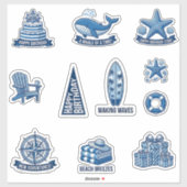 Sailing Dreams Nautical Sticker Sheet (Vel)