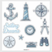 Sailing Dreams Scheepvaart Sticker Set (Vel)