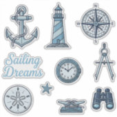 Sailing Dreams Scheepvaart Sticker Set (Voorkant)