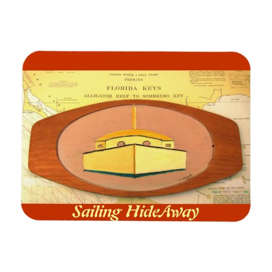 Sailing Florida Keys Magnet Magneet (Horizontaal)