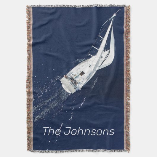 Sailing Freedom Bird's Eye Uitzicht Deken (Voorkant Verticaal)